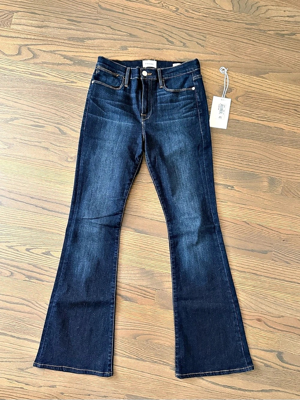 FRAME Le High Flare Jeans Blue Waist 30